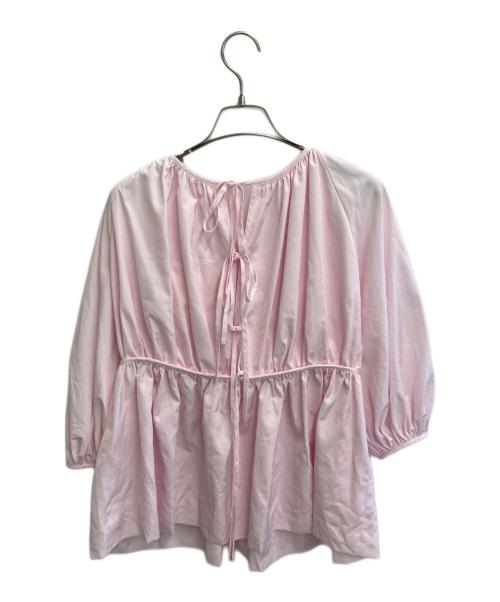 CECILIE BAHNSEN（セシリーバンセン）CECILIE BAHNSEN (セシリーバンセン) ギャザーブラウス ピンク サイズ:SIZE UK8の古着・服飾アイテム