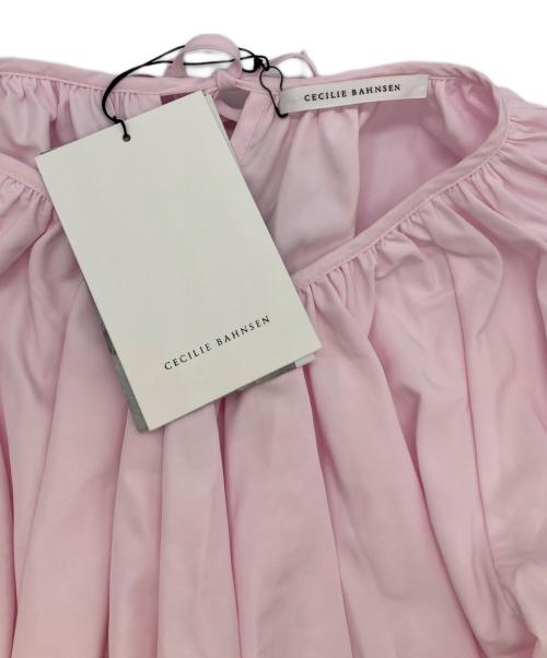 CECILIE BAHNSEN（セシリーバンセン）CECILIE BAHNSEN (セシリーバンセン) ギャザーブラウス ピンク サイズ:SIZE UK8の古着・服飾アイテム