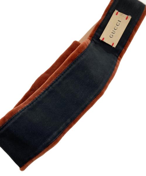 GUCCI（グッチ）GUCCI (グッチ) ヘアバンド ブラウンの古着・服飾アイテム