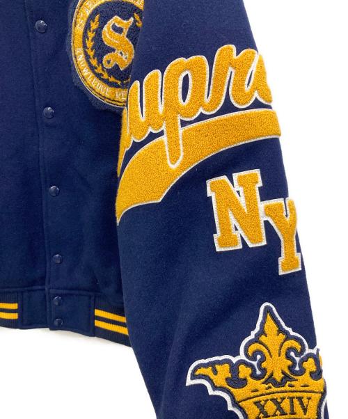 SUPREME（シュプリーム）Supreme (シュプリーム) Veritas Varsity Jacket ネイビー サイズ:Lの古着・服飾アイテム