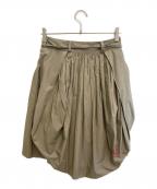 Vivienne Westwood RED LABELヴィヴィアンウエストウッドレッドレーベル）の古着「バルーン ギャザー スカート」｜ブラウン