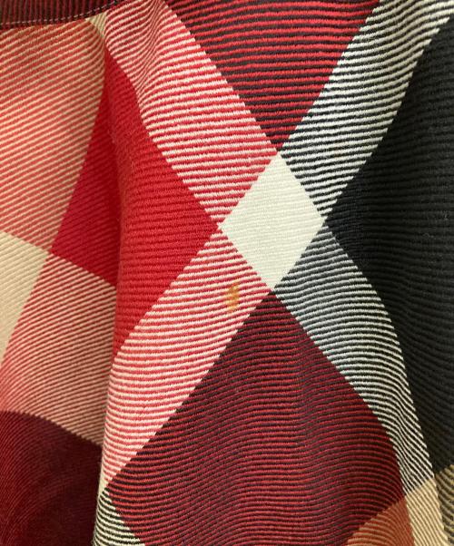 BLUE LABEL CRESTBRIDGE（ブルーレーベルクレストブリッジ）BLUE LABEL CRESTBRIDGE (ブルーレーベルクレストブリッジ) クレストブリッジチェッククロッシングビエラドッキングドレス ブラック×レッド サイズ:36の古着・服飾アイテム