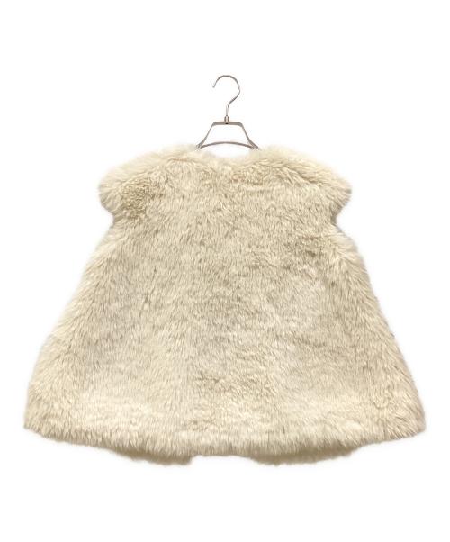 BIRTHDAY BASH（バースデーバッシュ）BIRTHDAY BASH (バースデーバッシュ) リボンファーベスト ホワイト サイズ:-の古着・服飾アイテム