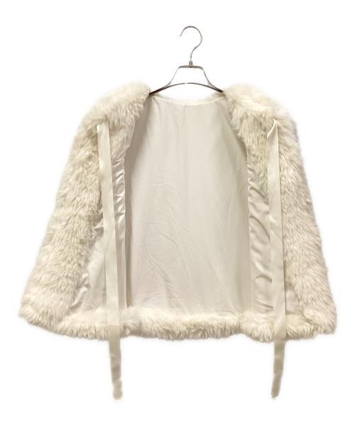 BIRTHDAY BASH（バースデーバッシュ）BIRTHDAY BASH (バースデーバッシュ) リボンファーベスト ホワイト サイズ:-の古着・服飾アイテム