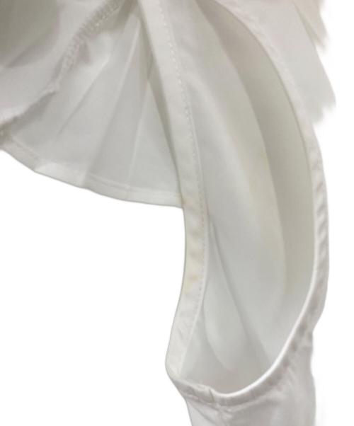 machatt（マチャット）machatt (マチャット) プリーツカラーブラウス ホワイト サイズ:1の古着・服飾アイテム
