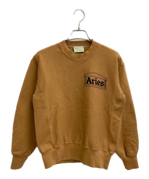 ARIES（アリーズ）ARIES (アリーズ) PREMIUM TEMPLE SWEATSHIRT ブラウン サイズ:XSの古着・服飾アイテム
