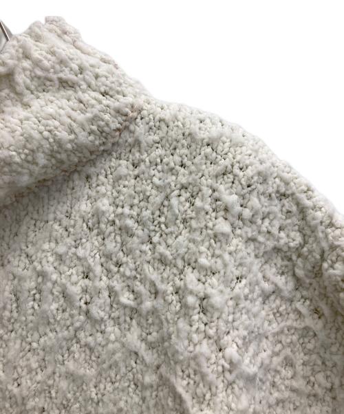 Maison Margiela（メゾンマルジェラ）Maison Margiela (メゾンマルジェラ) ハイネックショートスリーブブークレニット ホワイト サイズ:Sの古着・服飾アイテム