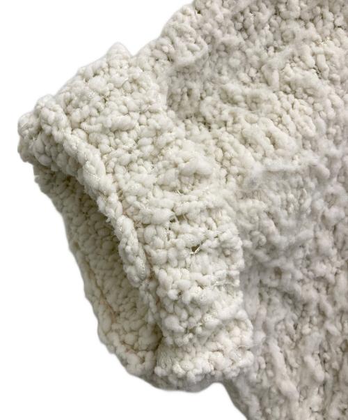 Maison Margiela（メゾンマルジェラ）Maison Margiela (メゾンマルジェラ) ハイネックショートスリーブブークレニット ホワイト サイズ:Sの古着・服飾アイテム