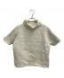 Maison Margiela（メゾンマルジェラ）の古着「ハイネックショートスリーブブークレニット」｜ホワイト