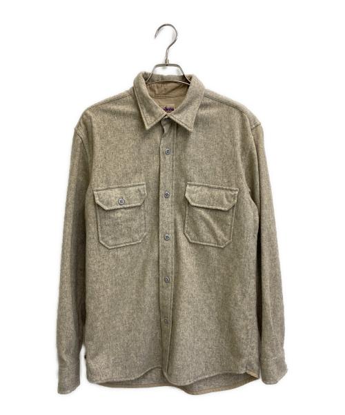 stussy（ステューシー）stussy (ステューシー) シャツジャケット ベージュ サイズ:Lの古着・服飾アイテム