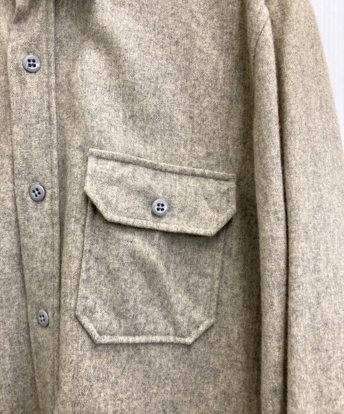 stussy（ステューシー）stussy (ステューシー) シャツジャケット ベージュ サイズ:Lの古着・服飾アイテム