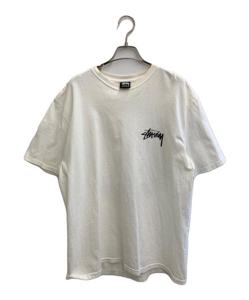 stussy（ステューシー）stussy (ステューシー) プリントTシャツ ホワイト サイズ:Ｌの古着・服飾アイテム