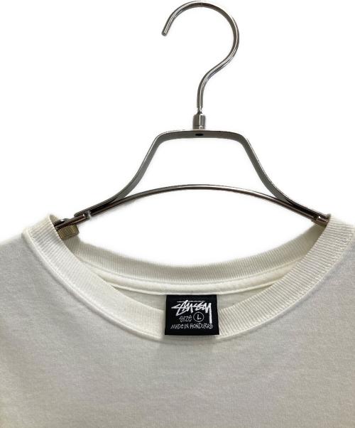 stussy（ステューシー）stussy (ステューシー) プリントTシャツ ホワイト サイズ:Ｌの古着・服飾アイテム
