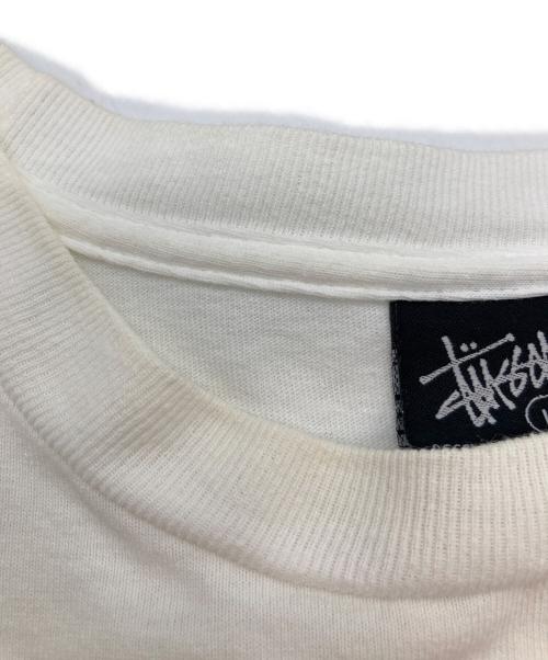 stussy（ステューシー）stussy (ステューシー) プリントTシャツ ホワイト サイズ:Lの古着・服飾アイテム