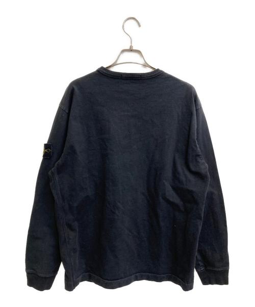 STONE ISLAND（ストーンアイランド）STONE ISLAND (ストーンアイランド) LIGHT SWEAT PO ブラック サイズ:Lの古着・服飾アイテム