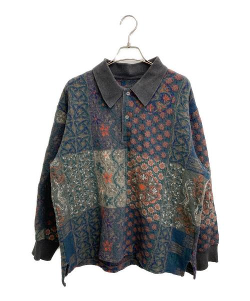 BRU NA BOINNE（ブルーナボイン）BRU NA BOINNE (ブルーナボイン) リヤンビッグポロ オリーブ サイズ:Mの古着・服飾アイテム