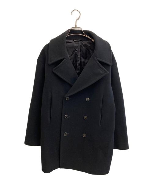 H BEAUTY&YOUTH（エイチ ビューティー&ユース）H BEAUTY&YOUTH (エイチ ビューティー&ユース) W/CASHMERE MLTN P-COAT ブラック サイズ:Mの古着・服飾アイテム