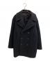 H BEAUTY&YOUTH（エイチ ビューティー&ユース）の古着「W/CASHMERE MLTN P-COAT」｜ブラック
