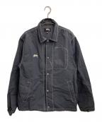 stussyステューシー）の古着「FOLSOM COACH JACKET」｜ブラック