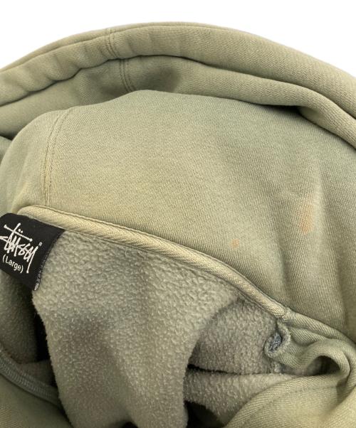 stussy（ステューシー）stussy (ステューシー) ジップパーカー グリーン サイズ:Lの古着・服飾アイテム