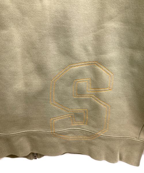 stussy（ステューシー）stussy (ステューシー) ジップパーカー グリーン サイズ:Lの古着・服飾アイテム