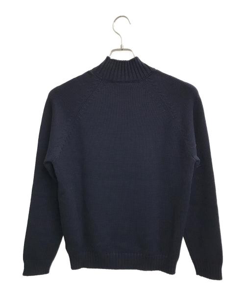 Zanone（ザノーネ）Zanone (ザノーネ) 5ゲージモックネックニット ネイビー サイズ:46の古着・服飾アイテム