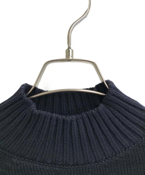 Zanone（ザノーネ）Zanone (ザノーネ) 5ゲージモックネックニット ネイビー サイズ:46の古着・服飾アイテム