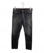MINEDENIMマインデニム）の古着「スキニーデニムパンツ」｜ブラック