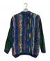 Coogi (クージー) ドッキングニットブルゾン ブルー×グリーン サイズ:M：18000円
