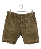 Engineered Garmentsエンジニアドガーメンツ）の古着「コーデュロイハーフパンツ」｜オリーブ