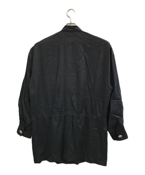 GIANNI VERSACE（ジャンニ・ヴェルサーチ）GIANNI VERSACE (ジャンニ・ヴェルサーチ) ノーカラーコート ブラック サイズ:-の古着・服飾アイテム