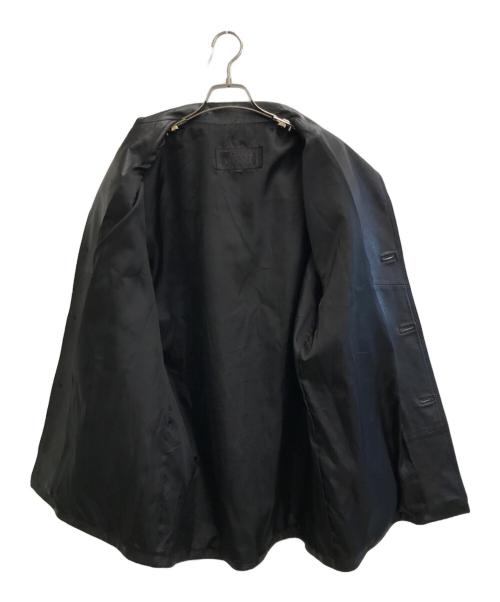 GIANNI VERSACE（ジャンニ・ヴェルサーチ）GIANNI VERSACE (ジャンニ・ヴェルサーチ) レザーコート ブラック サイズ:XXXLの古着・服飾アイテム