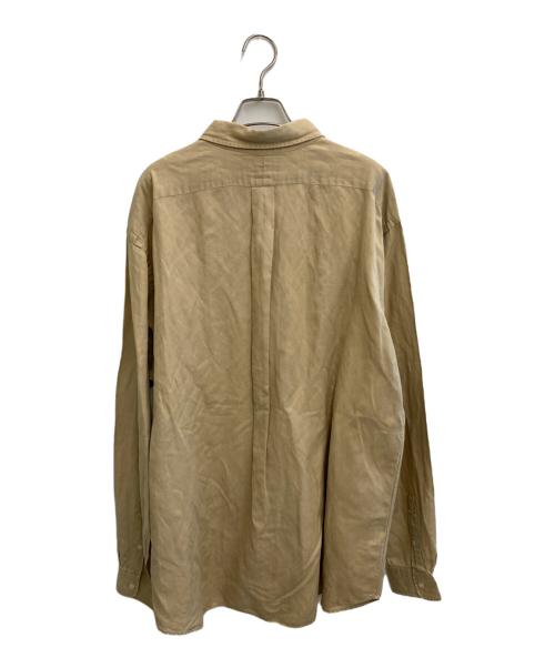 POLO RALPH LAUREN（ポロ・ラルフローレン）POLO RALPH LAUREN (ポロ・ラルフローレン) シルクリネンシャツ ベージュ サイズ:XXLの古着・服飾アイテム