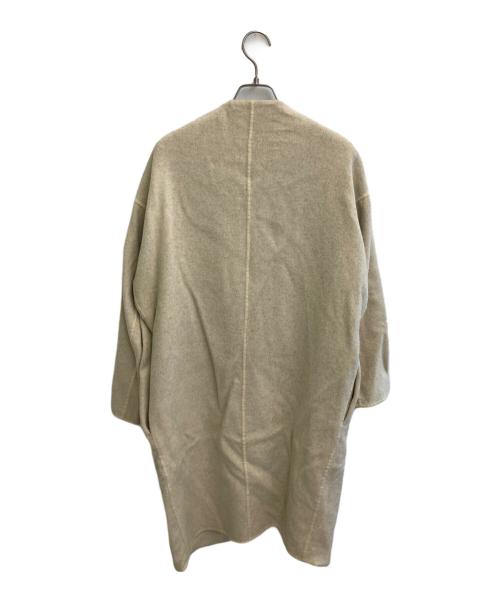 ENFOLD（エンフォルド）ENFOLD (エンフォルド) トップリバーノーカラーコート ベージュ サイズ:36の古着・服飾アイテム