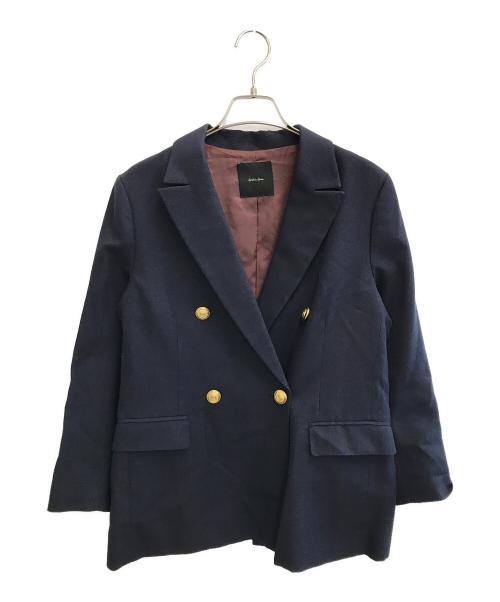 Spick and Span（スピック＆スパン）Spick and Span (スピックアンドスパン) ウール先染めダブルジャケット ネイビー サイズ:36の古着・服飾アイテム