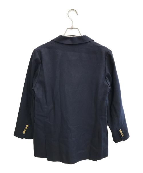 Spick and Span（スピック＆スパン）Spick and Span (スピックアンドスパン) ウール先染めダブルジャケット ネイビー サイズ:36の古着・服飾アイテム