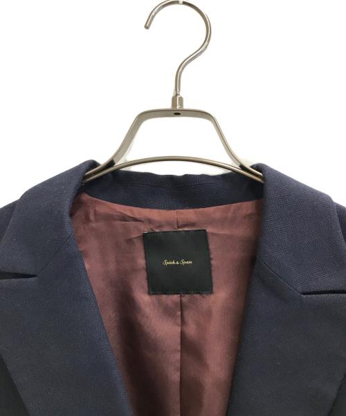 Spick and Span（スピック＆スパン）Spick and Span (スピックアンドスパン) ウール先染めダブルジャケット ネイビー サイズ:36の古着・服飾アイテム