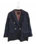 Spick and Span（スピックアンドスパン）の古着「ウール先染めダブルジャケット」｜ネイビー