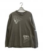 HGエイチジー）の古着「ブルドッグプリントカットソー」｜レッド