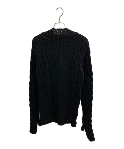 JUNYA WATANABE（ジュンヤワタナベ）JUNYA WATANABE (ジュンヤワタナベ) ニットパーカー ブラック サイズ:Mの古着・服飾アイテム