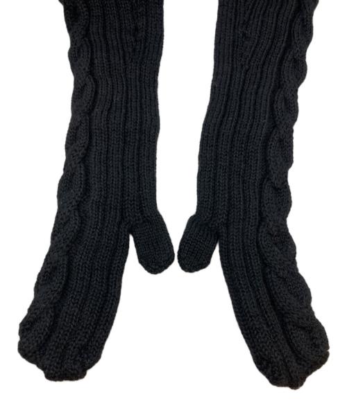 JUNYA WATANABE（ジュンヤワタナベ）JUNYA WATANABE (ジュンヤワタナベ) ニットパーカー ブラック サイズ:Mの古着・服飾アイテム