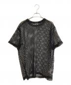 COMME des GARCONS HOMME PLUSコムデギャルソンオムプリュス）の古着「メッシュTシャツ」｜ブラック