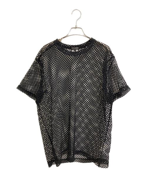 COMME des GARCONS HOMME PLUS（コムデギャルソンオムプリュス）COMME des GARCONS HOMME PLUS (コムデギャルソンオムプリュス) メッシュTシャツ ブラック サイズ:Sの古着・服飾アイテム