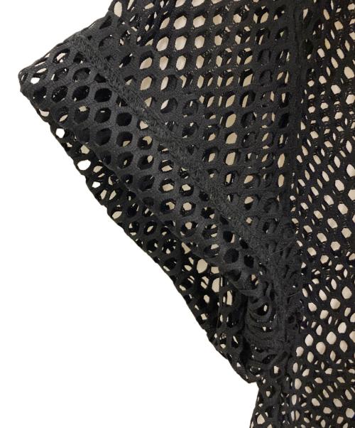 COMME des GARCONS HOMME PLUS（コムデギャルソンオムプリュス）COMME des GARCONS HOMME PLUS (コムデギャルソンオムプリュス) メッシュTシャツ ブラック サイズ:Sの古着・服飾アイテム