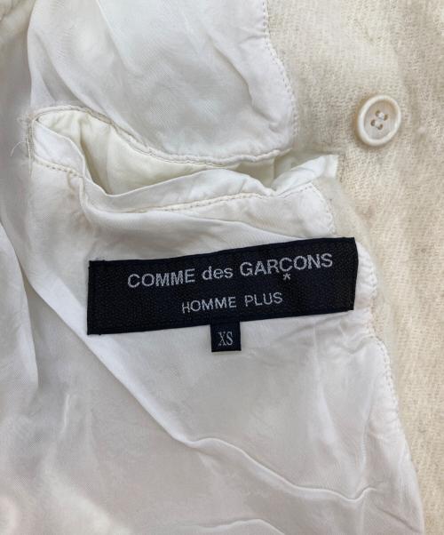 COMME des GARCONS HOMME PLUS（コムデギャルソンオムプリュス）COMME des GARCONS HOMME PLUS (コムデギャルソンオムプリュス) ウール縮絨ジャケット アイボリー サイズ:XSの古着・服飾アイテム
