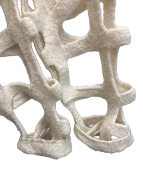 COMME des GARCONS HOMME PLUS（コムデギャルソンオムプリュス）COMME des GARCONS HOMME PLUS (コムデギャルソンオムプリュス) 製品加工 格子セーター アイボリー サイズ:Sの古着・服飾アイテム