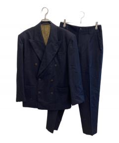 【美品】ドリスヴァンノッテン ウールスーツ 濃紺 48 DRIES VAN NOTEN（ドリス ヴァン ノッテン） ダブルブレスト ウール