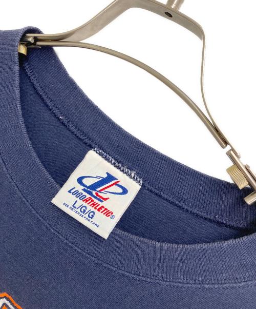 LOGO ATHELETIC（ロゴアスレチック）LOGO ATHELETIC (ロゴアスレチック) 刺繍Tシャツ ネイビー サイズ:Lの古着・服飾アイテム