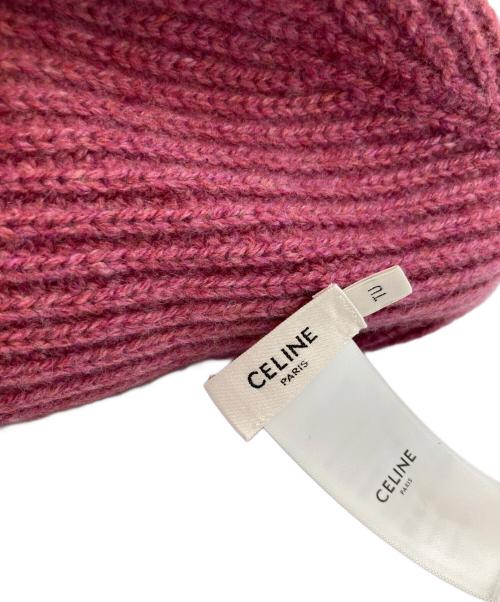 CELINE（セリーヌ）CELINE (セリーヌ) ニット帽 ピンクの古着・服飾アイテム