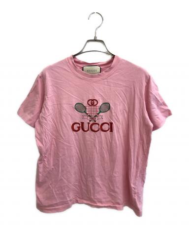 中古・古着通販】GUCCI (グッチ) Tシャツ ピンク サイズ:L｜ブランド